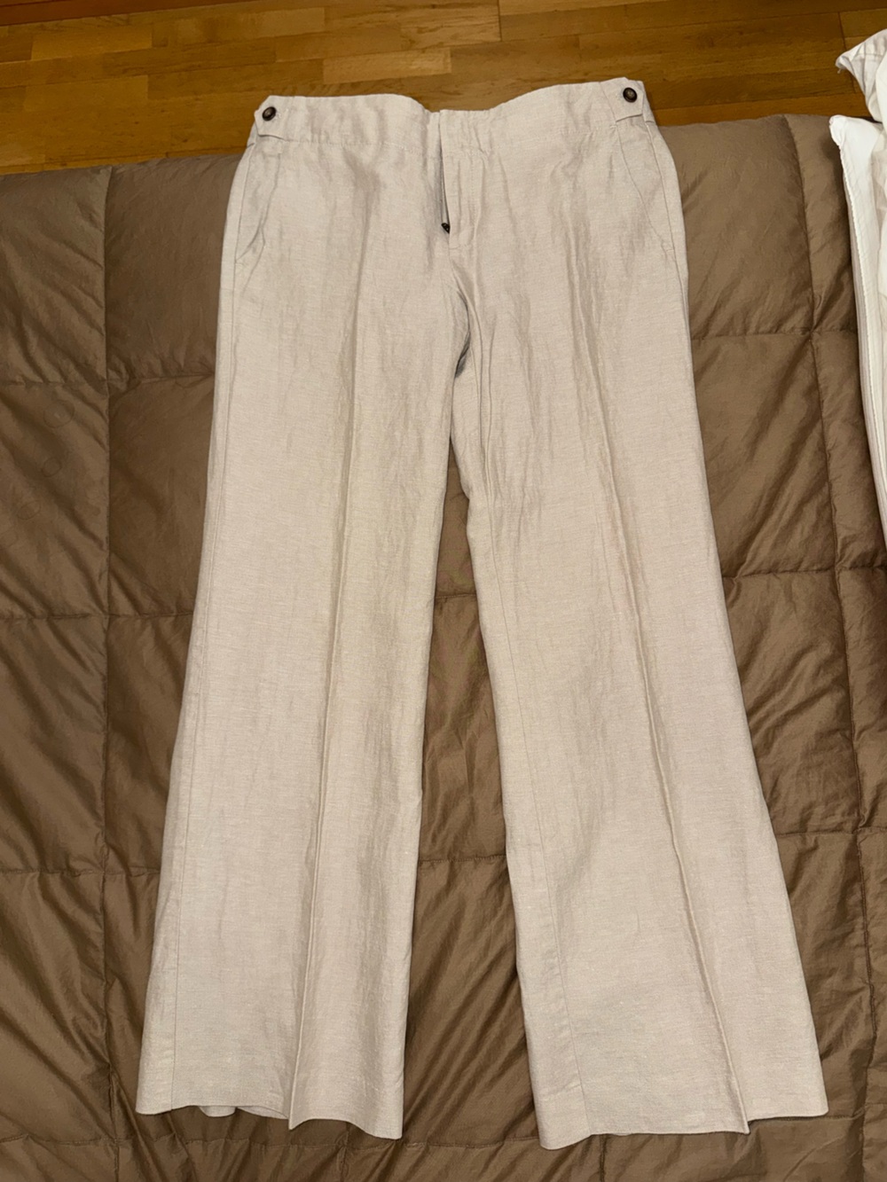 GAP Women's Boot-Cut Flare Pants in Light Taupe